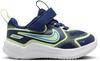 Nike COSMIC RUNNER TD Laufschuhe Kinder - blue void-university blue-barely volt