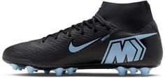 Rückansicht von Nike ZM SUPERFLY 10 ACADEMY AG Fußballschuhe Herren black-ice blue