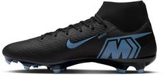 Rückansicht von Nike ZM SUPERFLY 10 ACAD FG-MG Fußballschuhe Herren black-ice blue