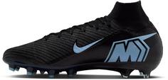 Rückansicht von Nike ZM SUPERFLY 10 AG-PRO Fußballschuhe Herren black-ice blue