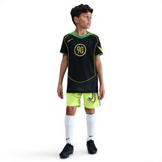 Rückansicht von Nike Total 90 Funktionsshirt Kinder black-green spark-opti yellow