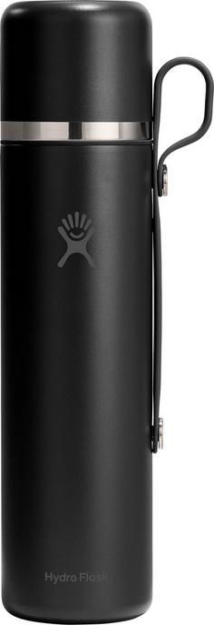 Rückansicht von Hydro Flask 36 OZ HOT FLASK AND CUP Isolierflasche black