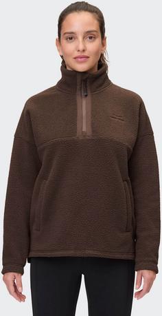 Rückansicht von VENICE BEACH Sarah Fleecejacke Damen coffee