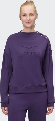 Rückansicht von VENICE BEACH Cody Sweatshirt Damen eggplant