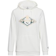 PUMA Borussia Mönchen Gladbach Hoodie Herren warm white-puma gold