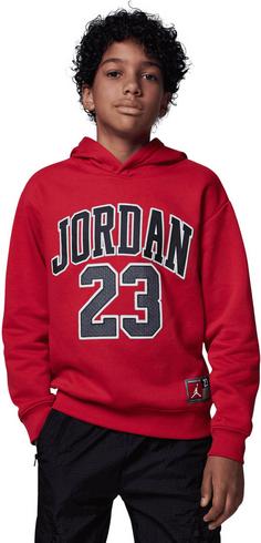 Rückansicht von Nike JORDAN HBR Hoodie Kinder gym red