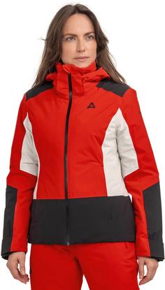 Rückansicht von Schöffel Zandwel Skijacke Damen scarlet red