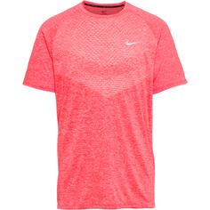 Nike Stride Funktionsshirt Herren bright crimson-htr-reflective silv