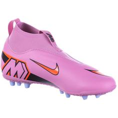 Rückansicht von Nike JR ZOOM SUPERFLY 10 ACADEMY AG Fußballschuhe Kinder magic flamingo-black-total crimson