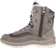 Rückansicht von Lowa ELLA GTX HI Stiefel Kinder stein-mint