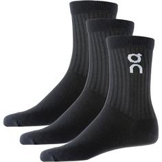On Logo 3 PACK Freizeitsocken black