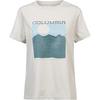 Columbia Rolling Bend T-Shirt Damen - dark stone-framed linescape
