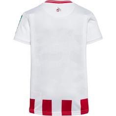 Rückansicht von hummel 1. FC Köln 25-26 HOME Fußballtrikot Kinder white-true red