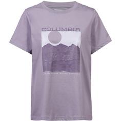 Columbia Rolling Bend T-Shirt Damen shale purple-framed linescape