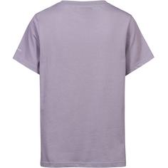 Rückansicht von Columbia Rolling Bend T-Shirt Damen shale purple-framed linescape