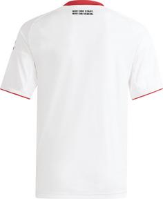 Rückansicht von adidas Eintracht Frankfurt 25-25 auswärts Fußballtrikot Kinder white-black