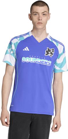 Rückansicht von adidas Seattle Sounders Fußballtrikot Herren sonink