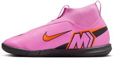 Rückansicht von Nike JR ZOOM SUPERFLY 10 ACADEMY IC Fußballschuhe Kinder magic flamingo-black-total crimson