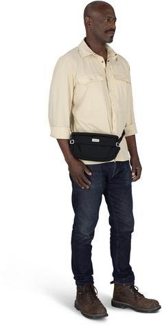 Rückansicht von Osprey Arcane Hip Bag Bauchtasche black