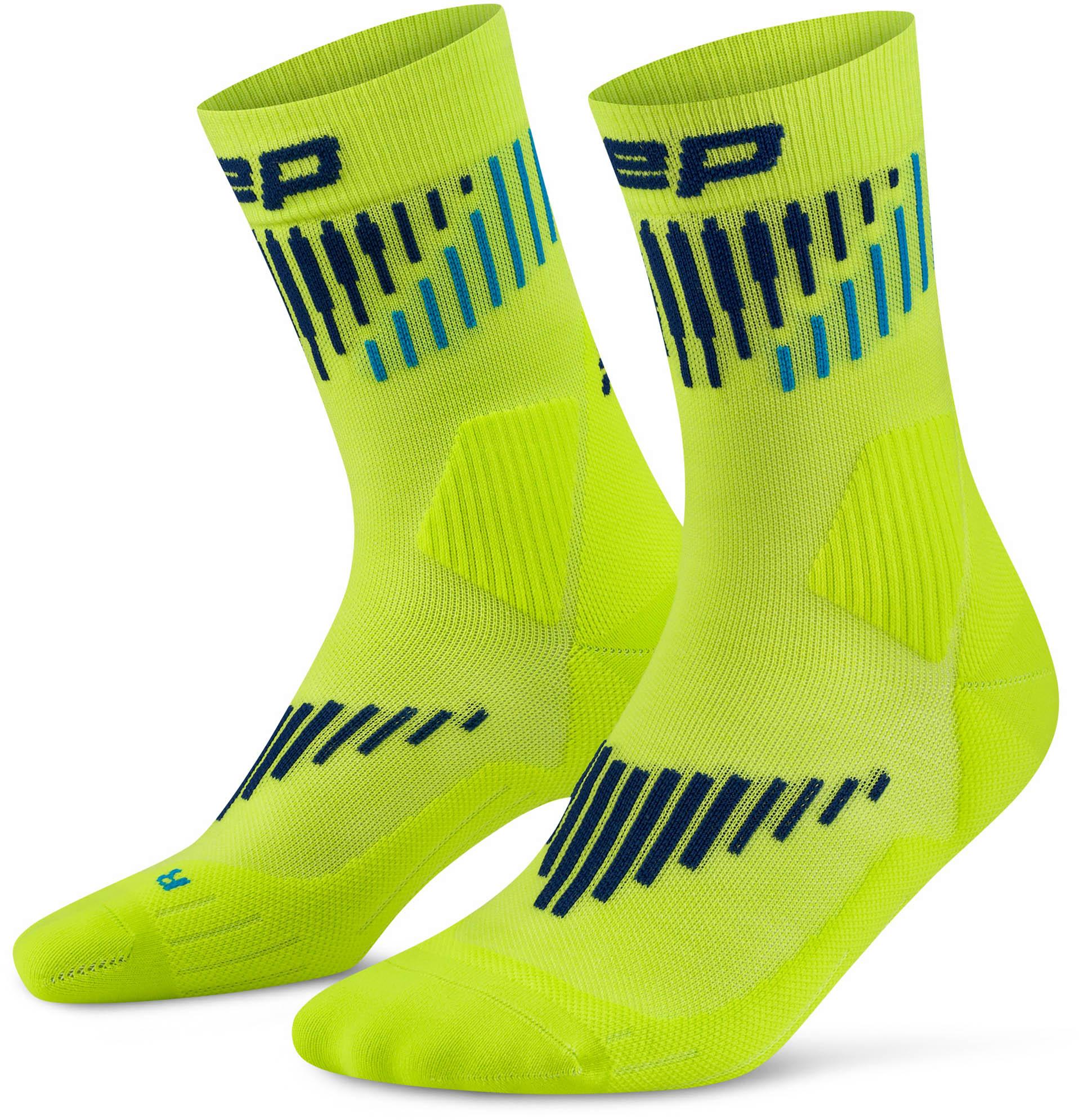 CEP Core Run Merino Socken Herren - lime-blue
