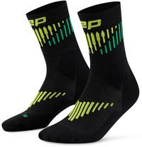 CEP Core Run Merino Socken Herren - black-lime