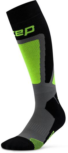Rückansicht von CEP Ski Thermo Skisocken Herren black-lime