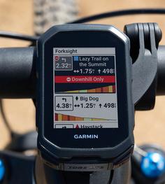 Rückansicht von Garmin Edge MTB Fahrradcomputer schwarz