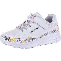 Skechers UNO LITE HEART CRAZE Sneaker M&auml;dchen - white-multi
