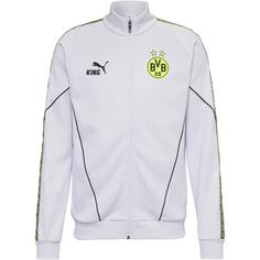 PUMA Borussia Dortmund Trainingsjacke Herren silver mist-yellow alert