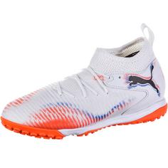 PUMA FUTURE 8 MATCH TT Mid Jr Fußballschuhe Kinder puma white-puma black-glowing red