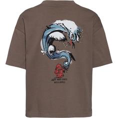 Rückansicht von BEAR T-Shirt Kinder fossil