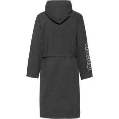 Rückansicht von Arena Zeppelin Bademantel asphalt-white