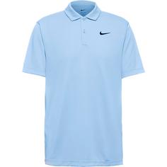 Nike Solid Tennis Polo Herren celestine blue-black