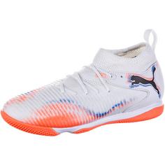 PUMA FUTURE 8 MATCH IT Mid Jr Fußballschuhe Kinder puma white-puma black-glowing red