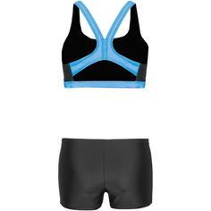 Rückansicht von Arena Graphic Pro Bikini Set Damen black-turquoise
