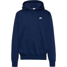 Nike Club Hoodie Herren obsidian-obsidian-white