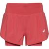 ASICS ROAD 2-N-1 3.5IN Funktionsshorts Damen - dark pink clay-dark pink clay