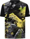 FILA Tennisshirt Herren - black-yellow