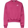 Nike NSW CLUB FLEECE Sweatshirt M&auml;dchen - sweet beet-sweet beet-white