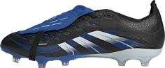 Rückansicht von adidas PREDATOR LEAGUE FT FG-MG JB Fußballschuhe Herren cblack-ftwwht-globlu