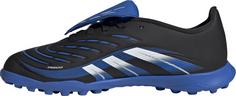 Rückansicht von adidas PREDATOR LEAGUE FT TF J JB Fußballschuhe Kinder cblack-ftwwht-globlu