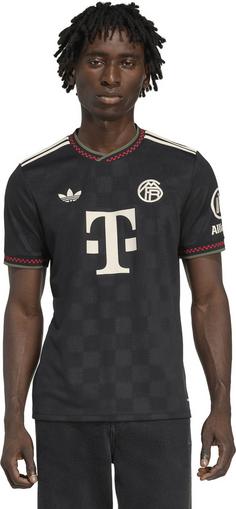 Rückansicht von adidas FC Bayern München 25-26 3rd Fußballtrikot Herren black-halivo