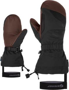 Ziener GAIKUS Skihandschuhe Herren black.dark brown