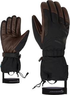 Ziener GAIKU Skihandschuhe Herren black.dark brown