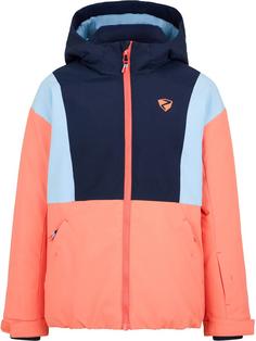 Ziener ABBE Skijacke Kinder vibrant peach tex