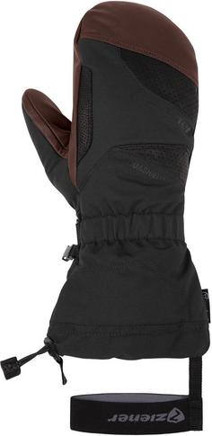 Rückansicht von Ziener GAIKUS Skihandschuhe Herren black.dark brown