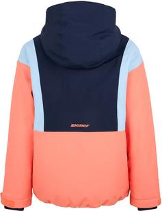 Rückansicht von Ziener ABBE Skijacke Kinder vibrant peach tex