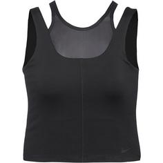 Nike ONE Funktionstank Damen black-dk smoke grey