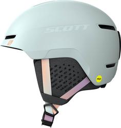 Rückansicht von SCOTT Track Plus Skihelm soft blue