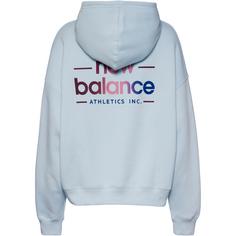 Rückansicht von NEW BALANCE Hoodie Damen frosted glass